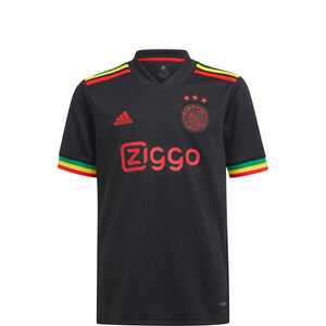 Ajax Amsterdam Trikot 3rd 2021/2022 Kinder, schwarz / rot, zoom bei OUTFITTER Online