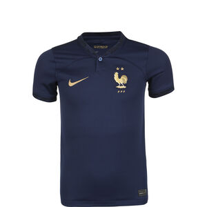FFF Frankreich Trikot Home Stadium WM 2022 Kinder, dunkelblau / gold, zoom bei OUTFITTER Online