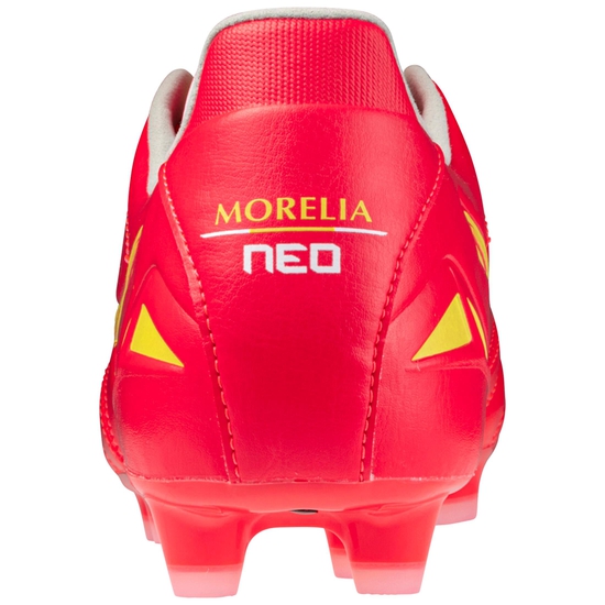 Morelia Neo IV Pro AG Fußballschuh Herren, korall / gelb, zoom bei OUTFITTER Online