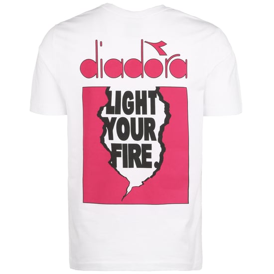 Light Your Fire T-Shirt Herren, weiß / pink, zoom bei OUTFITTER Online
