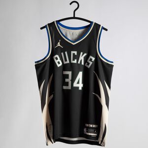 NBA Milwaukee Bucks Giannis Antetokounmpo Swingman Trikot Herren, schwarz, zoom bei OUTFITTER Online