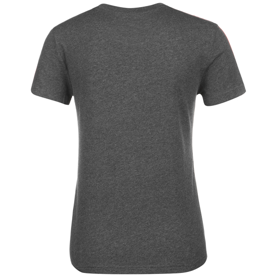 Essentials Slim 3-Streifen T-Shirt Damen, grau / rot, zoom bei OUTFITTER Online