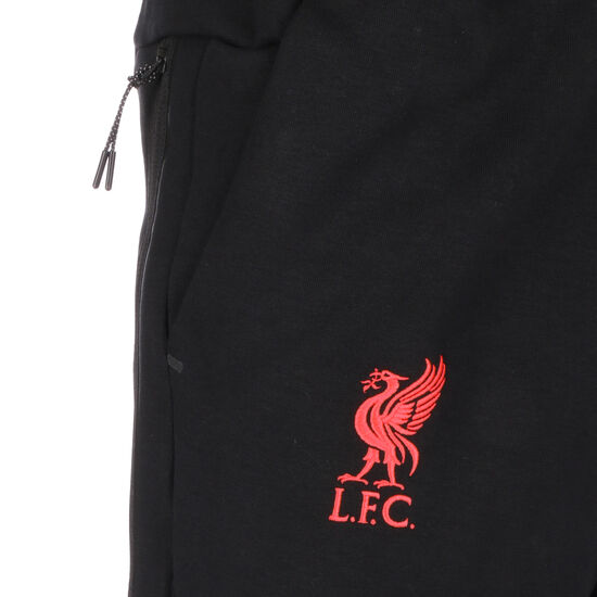 FC Liverpool Tech Fleece Trainingshose Herren, schwarz / rot, zoom bei OUTFITTER Online