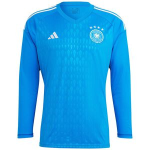 DFB GK Torwart Longsleeve WM 2022 Herren, blau / weiß, zoom bei OUTFITTER Online