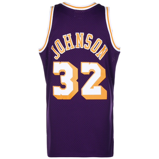 NBA Los Angeles Lakers Swingman 2.0 Magic Johnson Trikot Herren, lila / gelb, zoom bei OUTFITTER Online