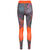 Techfit Mid-Rise Floral Funktionstight Damen, orange / lila, zoom bei OUTFITTER Online