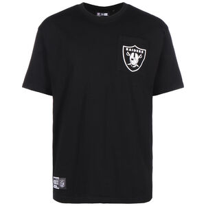 NFL New Las Vegas Raiders Box Logo T-Shirt Herren, schwarz / weiß, zoom bei OUTFITTER Online
