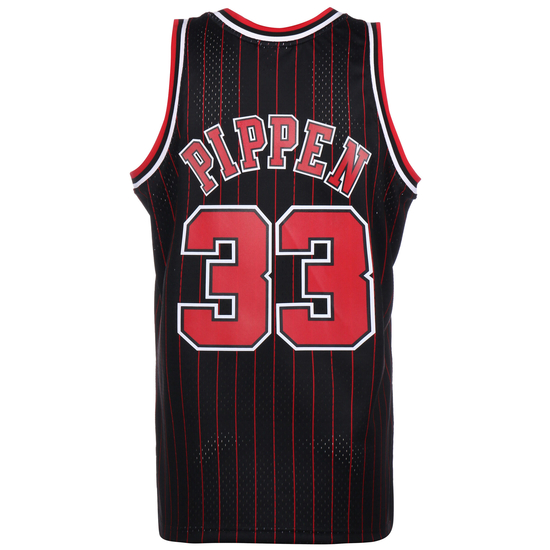 NBA Chicago Bulls Swingman Scottie Pippen Trikot Herren, schwarz / rot, zoom bei OUTFITTER Online