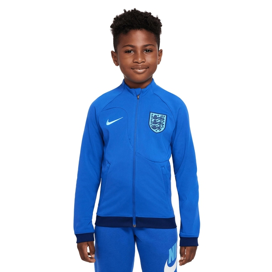 England Academy Pro Anthem Trainingsjacke Kinder, blau / weiß, zoom bei OUTFITTER Online