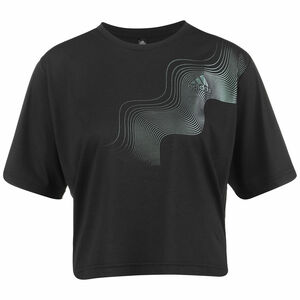 Holiday Graphic Crop T-Shirt Damen, schwarz, zoom bei OUTFITTER Online