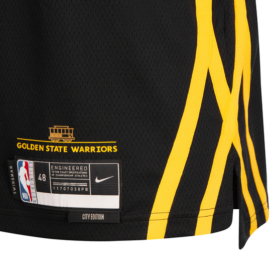 NBA Golden State Warriors Stephen Curry City Edition Swingman Trikot Herren, schwarz, zoom bei OUTFITTER Online