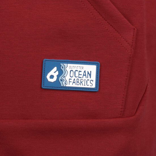 OCEAN FABRICS TAHI Zip-Hoodie Herren, rot / weiß, zoom bei OUTFITTER Online