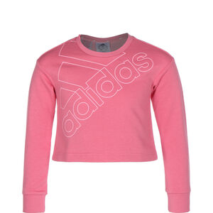 Essentials Logo Sweatshirt Kinder, rosa / weiß, zoom bei OUTFITTER Online