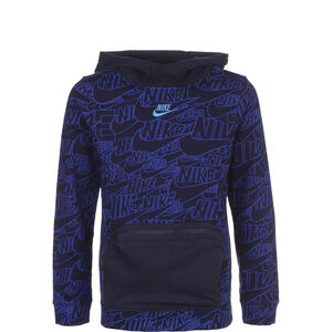 Read AOP French Terry Kapuzenpullover Kinder, dunkelblau, zoom bei OUTFITTER Online