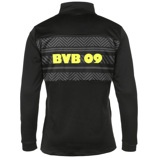 Borussia Dortmund Prematch 1/4 Zip Sweatshirt Herren, schwarz / gelb, zoom bei OUTFITTER Online