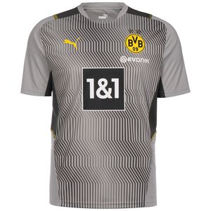 Borussia Dortmund Trainingsshirt Herren, grau / gelb, zoom bei OUTFITTER Online