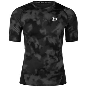 HeatGear® Printed Trainingsshirt Herren, schwarz / weiß, zoom bei OUTFITTER Online