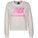 Essentials Crew Fleece Sweatshirt Damen, beige / pink, zoom bei OUTFITTER Online