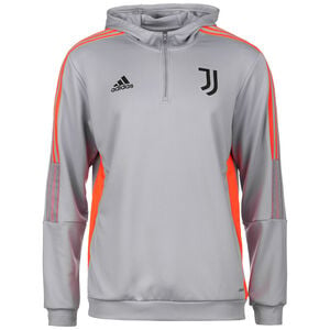 Juventus Turin Kapuzenpullover Herren, grau / orange, zoom bei OUTFITTER Online