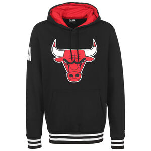 NBA Bold Logo Chicago Bulls Kapuzenpullover, schwarz / rot, zoom bei OUTFITTER Online