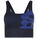 Marimekko Aeroknit Long Line Sport-BH Damen, blau, zoom bei OUTFITTER Online