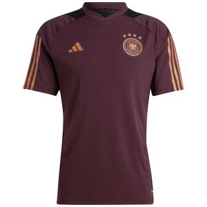 DFB Trainingsshirt WM 2022 Herren, bordeaux / gold, zoom bei OUTFITTER Online