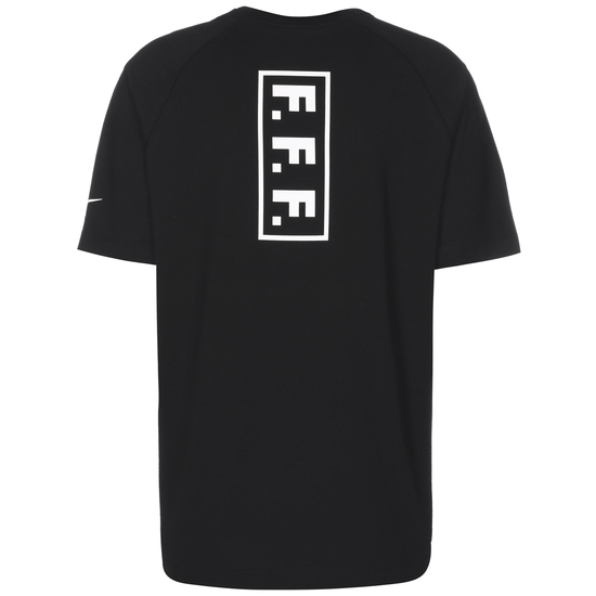 FFF Frankreich Knit T-Shirt Herren, schwarz / weiß, zoom bei OUTFITTER Online