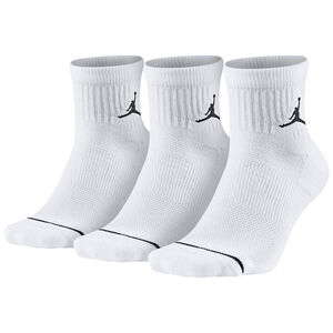 Jumpman High Intensity Quarter 3-Pack Socken, weiß / schwarz, zoom bei OUTFITTER Online