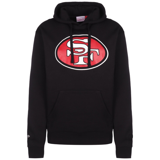 NFL San Francisco 49ers Team Logo Kapuzenpullover Herren, schwarz / rot, zoom bei OUTFITTER Online