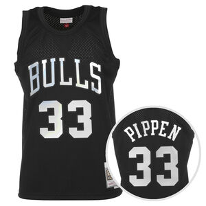 NBA Chicago Bulls Iridescent Swingman Scottie Pippen Trikot Herren, schwarz / weiß, zoom bei OUTFITTER Online