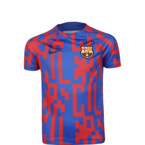 FC Barcelona Pre-Match Trainingsshirt Kinder, blau / dunkelblau, zoom bei OUTFITTER Online