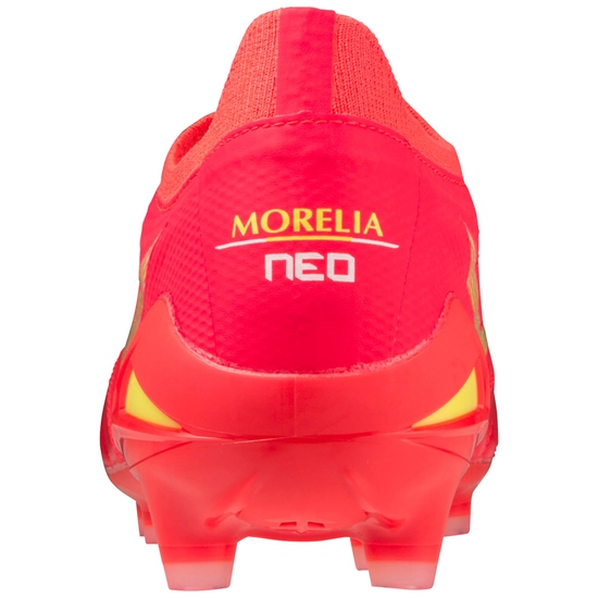 Morelia Neo IV Beta Elite FG Fußballschuh Herren, korall / gelb, zoom bei OUTFITTER Online