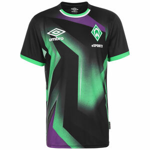SV Werder Bremen E-Sports Trikot 2021/2022, schwarz / grün, zoom bei OUTFITTER Online