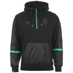 SV Werder Bremen Icon II Contrast Kapuzenpullover Herren, schwarz / grün, zoom bei OUTFITTER Online