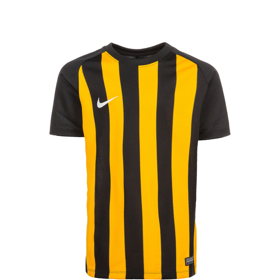 Striped Segment III Fußballtrikot Kinder, schwarz / gelb, zoom bei OUTFITTER Online
