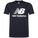Essentials Stacked Logo T-Shirt Herren, dunkelblau / weiß, zoom bei OUTFITTER Online