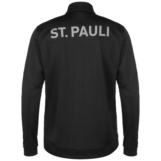 FC St. Pauli Staff Trainingsjacke Herren, schwarz / grau, zoom bei OUTFITTER Online