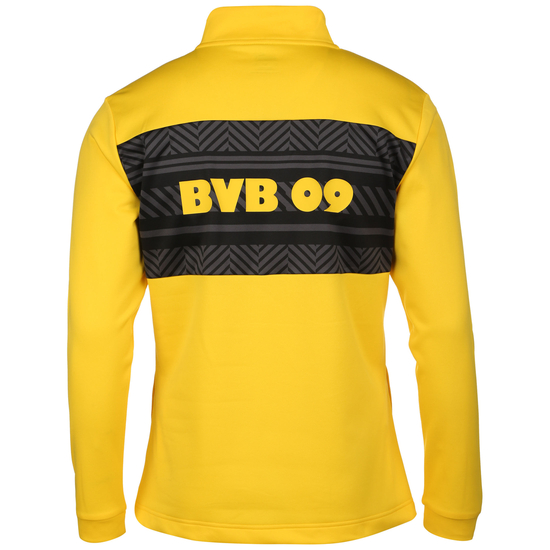 Borussia Dortmund Prematch 1/4 Zip Sweatshirt Herren, gelb / schwarz, zoom bei OUTFITTER Online