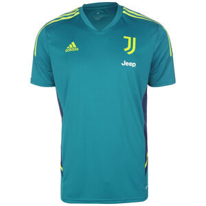 Juventus Turin Trainingsshirt Herren, blau / neongrün, zoom bei OUTFITTER Online