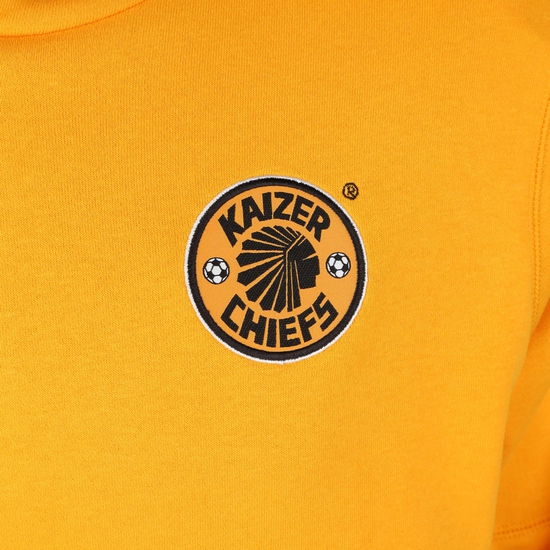 Kaizer Chiefs F.C. Travel Fleece Kapuzenpullover Herren, gelb / schwarz, zoom bei OUTFITTER Online