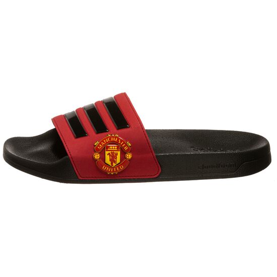 Manchester United Adilette Shower Badesandale, rot / schwarz, zoom bei OUTFITTER Online