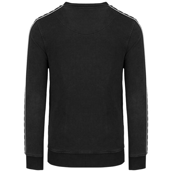 Classic Label Taped Sweatshirt Herren, schwarz / weiß, zoom bei OUTFITTER Online