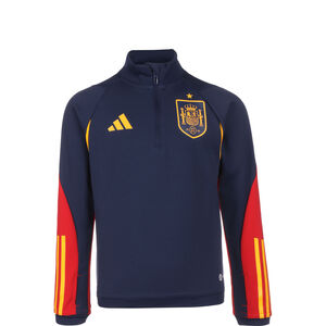 FEF Spanien WM 2022 Trainingspullover Kinder, dunkelblau / rot, zoom bei OUTFITTER Online