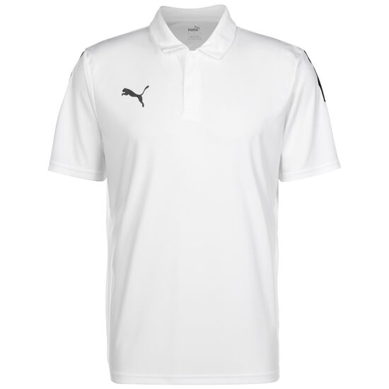 TeamLIGA Sideline Poloshirt Herren, weiß / schwarz, zoom bei OUTFITTER Online