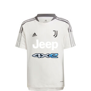 Juventus Turin Trainingsshirt Kinder, weiß / grau, zoom bei OUTFITTER Online