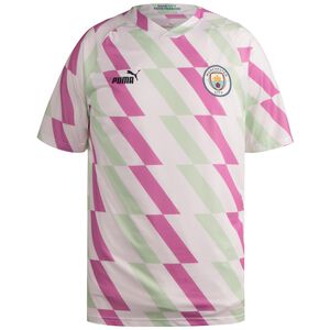 Manchester City Pre-Match Trainingsshirt Herren, weiß / rosa, zoom bei OUTFITTER Online