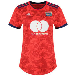 Olympique Lyon Trikot Away 2021/2022 Damen, rot / dunkelblau, zoom bei OUTFITTER Online