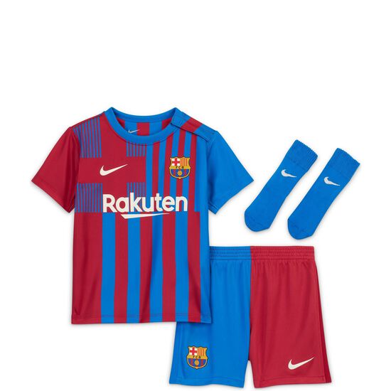 FC Barcelona Minikit Home 2021/2022 Kleinkinder, rot / blau, zoom bei OUTFITTER Online