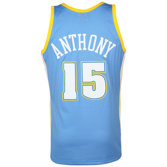 NBA Denver Nuggets Carmelo Anthony Trikot Herren, hellblau / gelb, zoom bei OUTFITTER Online