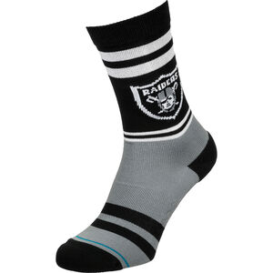 Raiders Logo Socken, schwarz / grau, zoom bei OUTFITTER Online